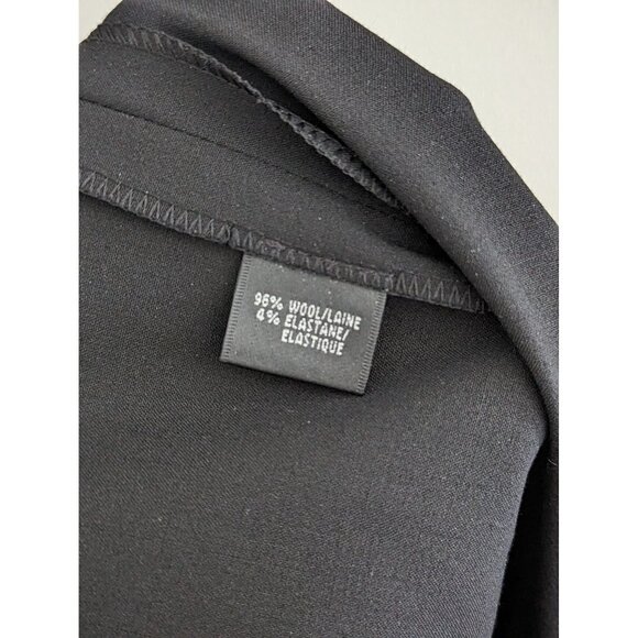 Lafayette 148 New York Black Wool Dress Pants Size 6 - Picture 6 of 6